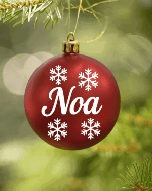 Bola de Navidad personalizada con nombre